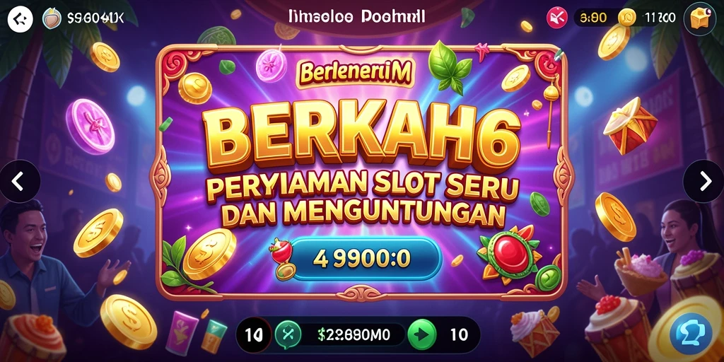 Tampilan gameplay menarik dari game Slot BERKAH6.