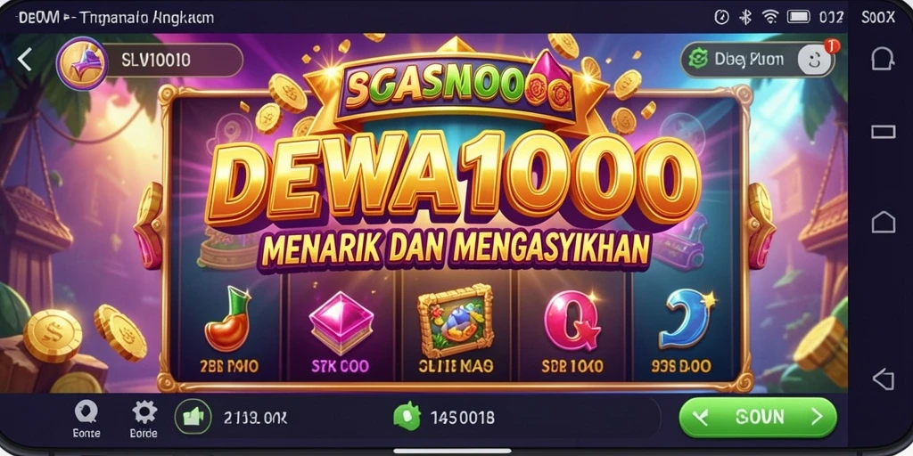 Tampilan gameplay DEWA1000 yang menawan dan seru.