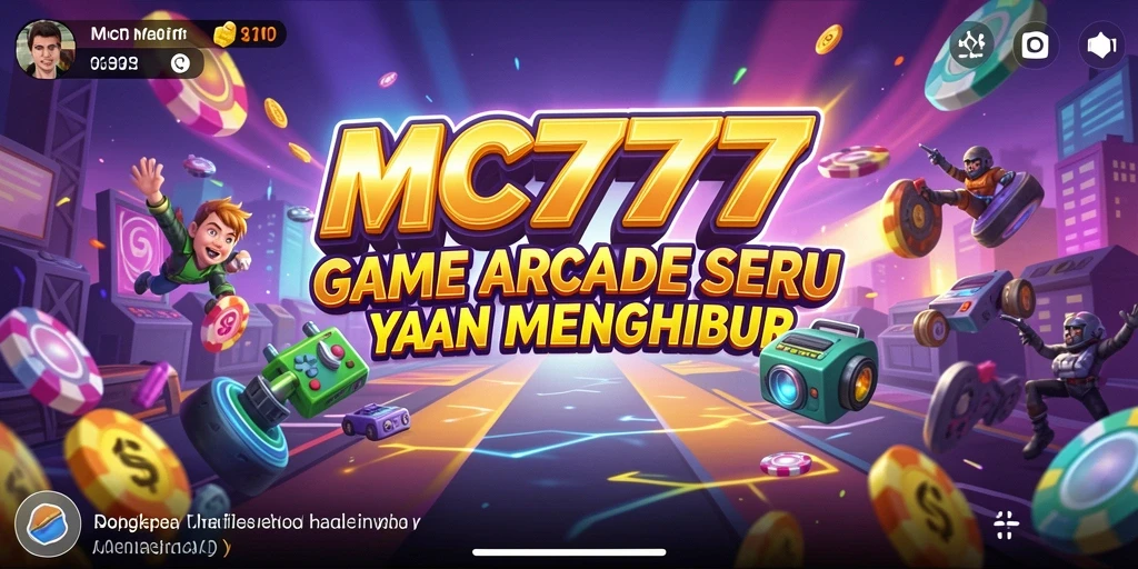 Screenshot gameplay <strong>MC777</strong> menampilkan aksi seru di level penuh warna.